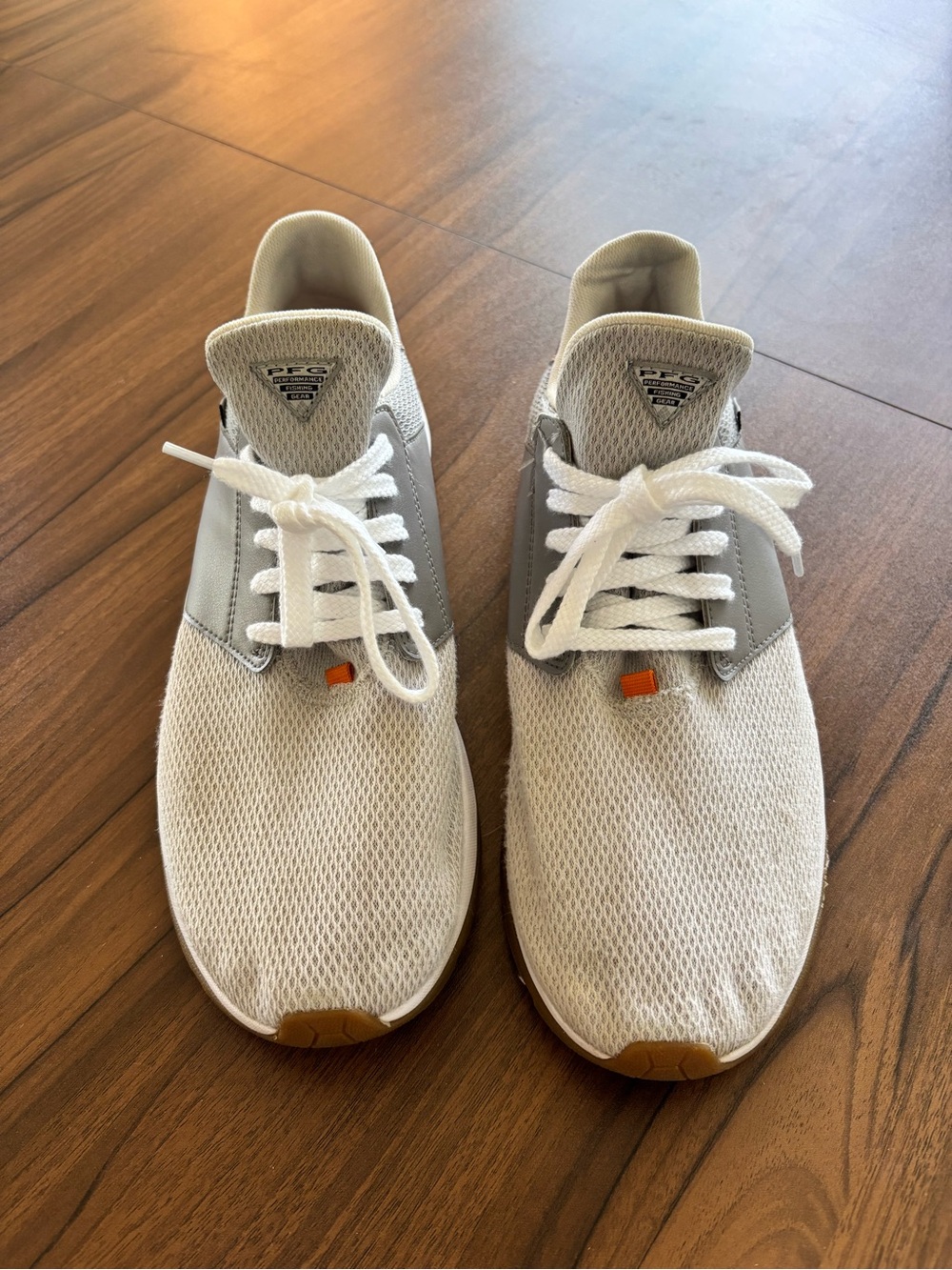 Columbia Men’s Lightweight Mesh Sneakers - White/Grey